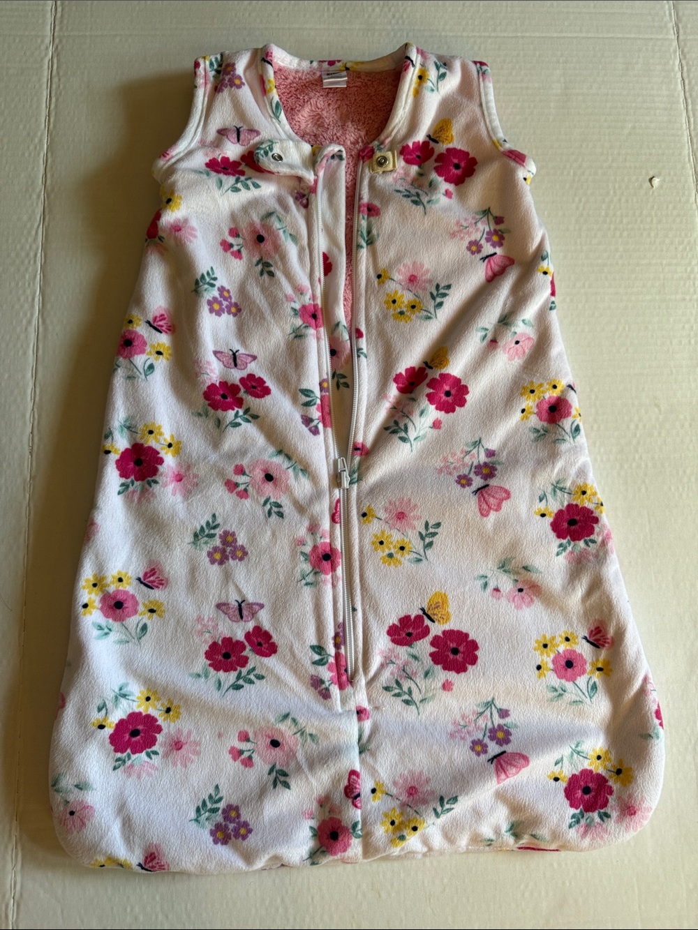 Floral Sleeveless Sleep Sack - Pink Floral